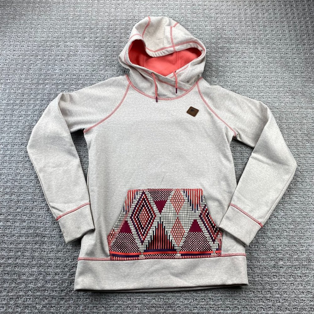 Burton Hoodie Women's Extra Small XS Light Brown Pull Over Activewear - STAINS